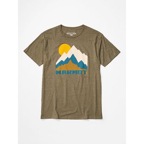 Marmot Tower T-Shirts For Mens Brown TZP432065